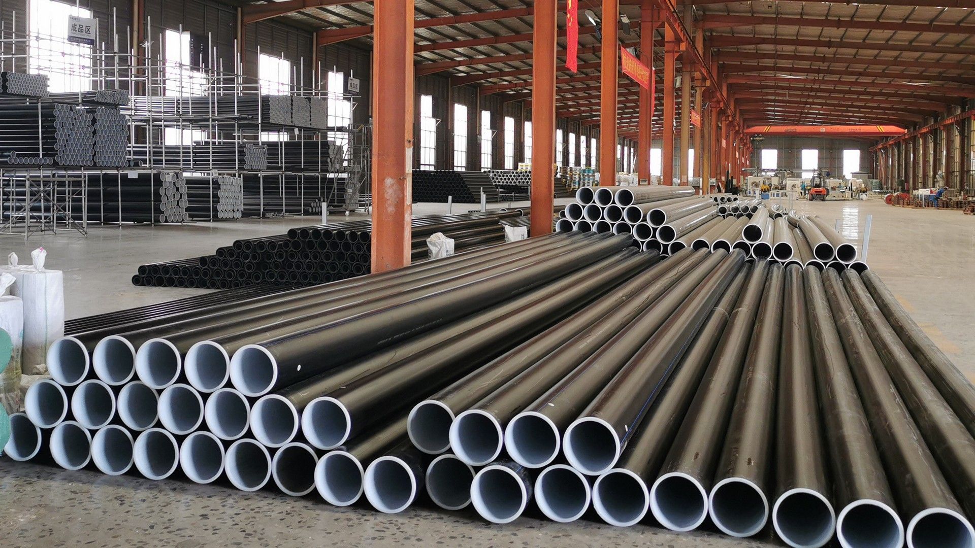 Steel Wire Reinforced Thermoplastics Pipe in our warehouse